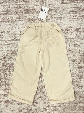 Zara crochet pocket pants size 6Y NWT